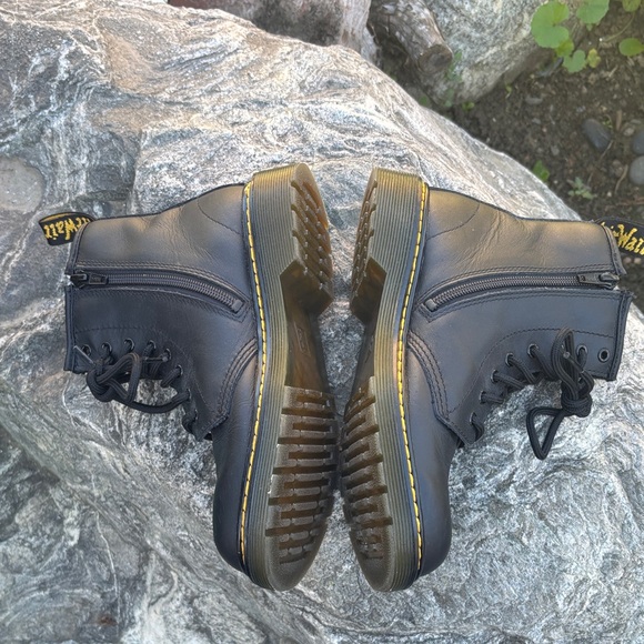 Dr. Martens Black Leather Lace-Up Boots - Picture 6 of 10